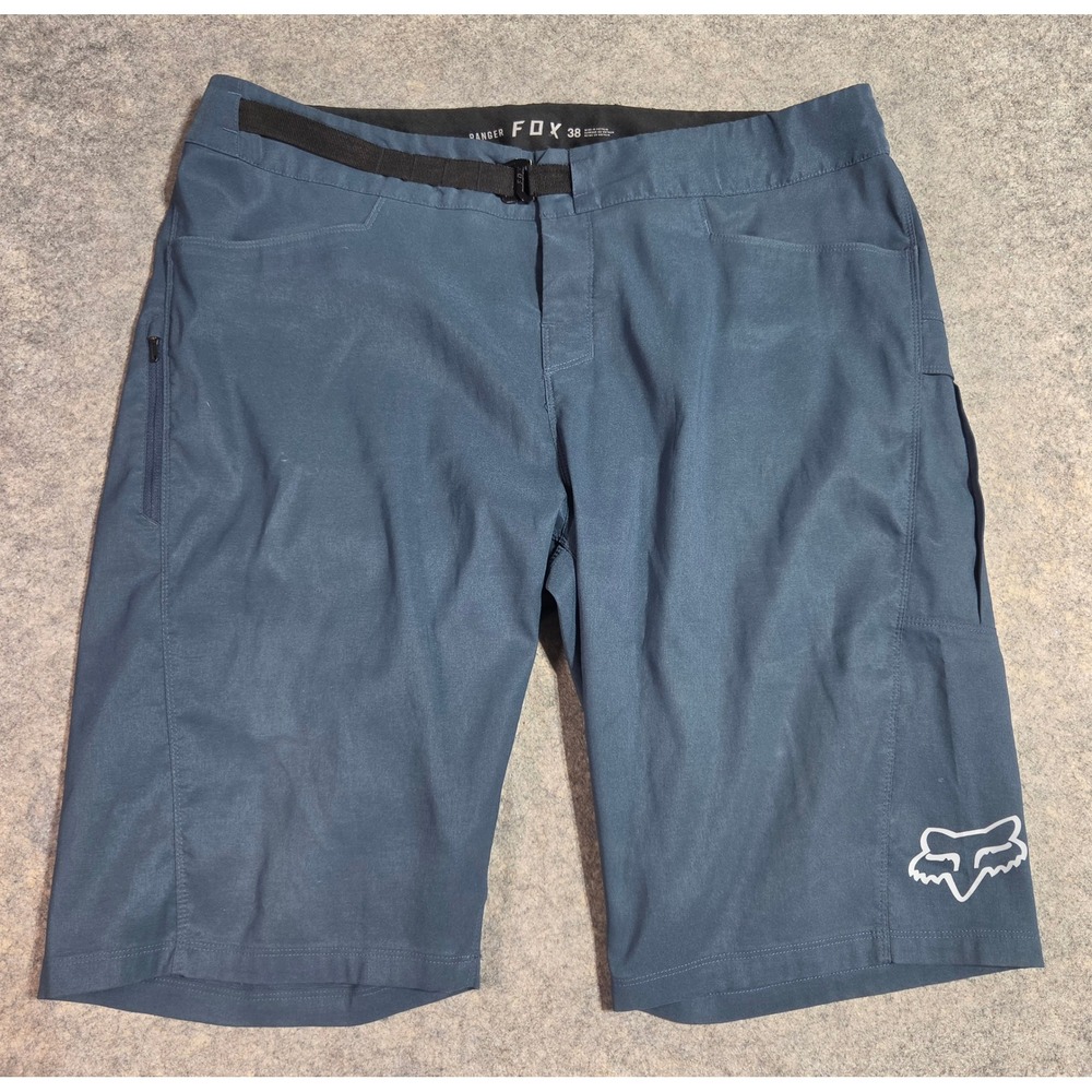 Fox Racing Ranger Mountain Bike Shorts Mens 38 Blue MTB Cycling Cargo Trail